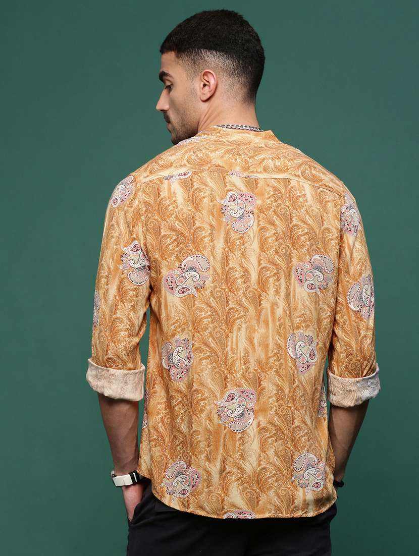 men paisley long sleeves casual shirts - 21514803 -  Standard Image - 3