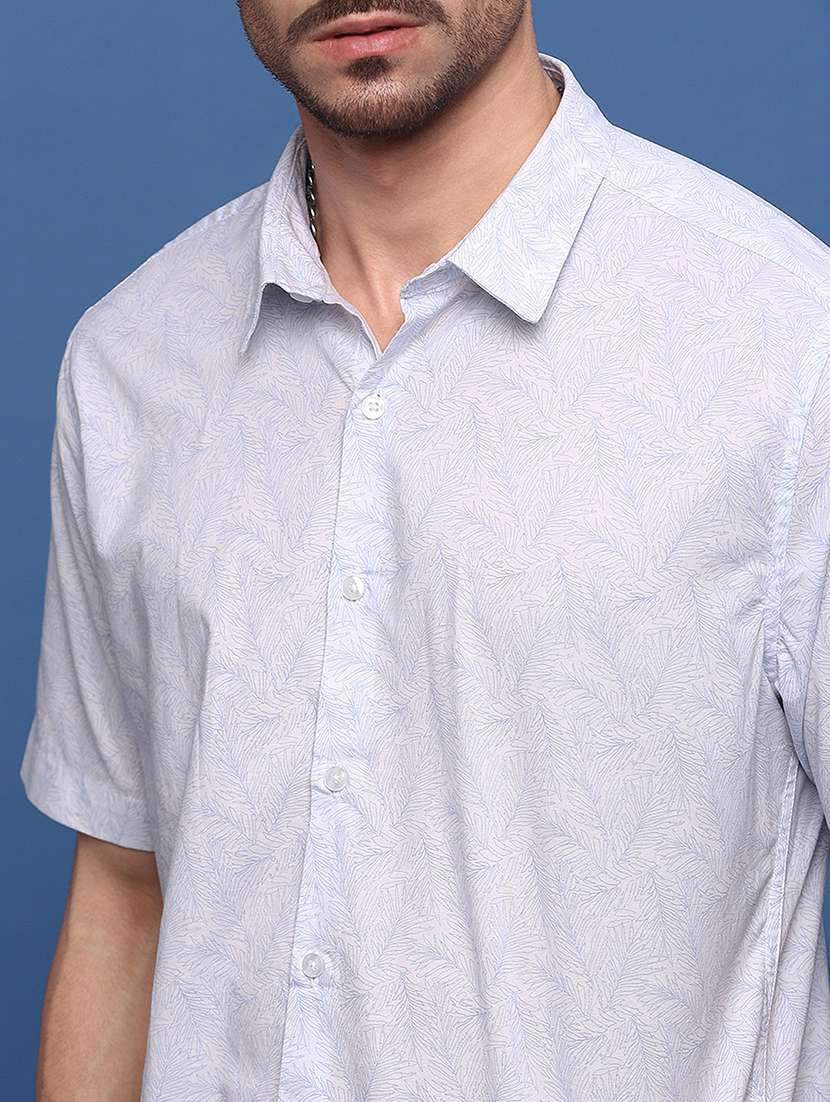 men collared printed casual shirt - 21514822 -  Standard Image - 5