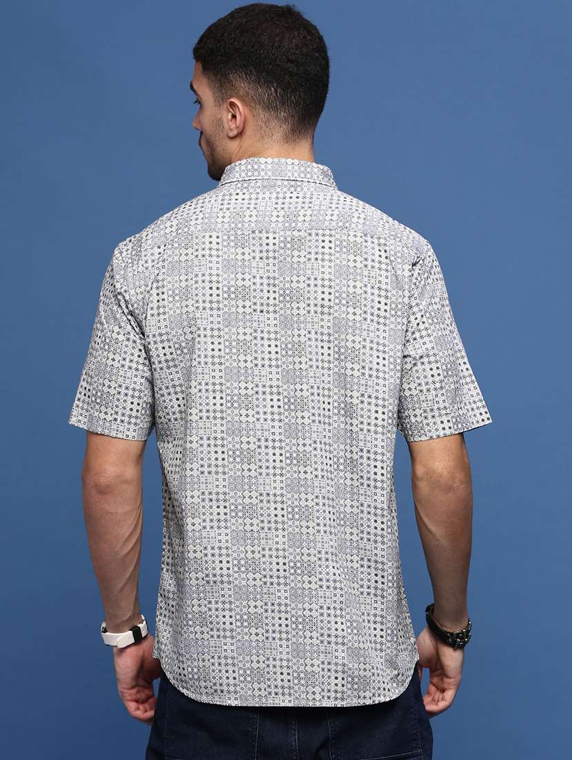 men collared printed casual shirt - 21514825 -  Standard Image - 3