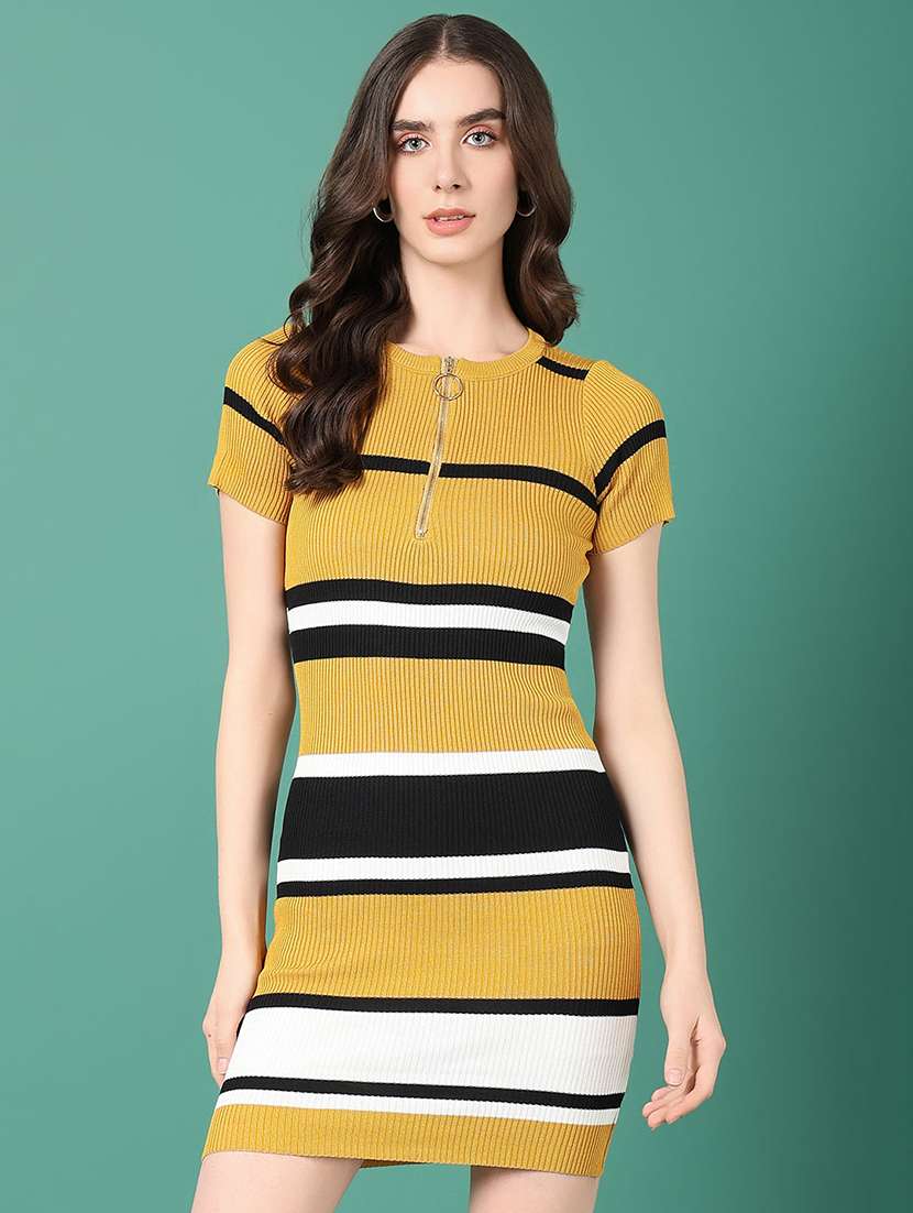 women short sleeve self-designed bodycon dress
