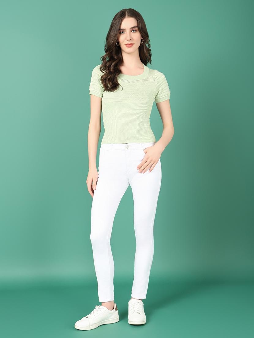 women green self-designed regular top - 21514976 - Standard Image - 5