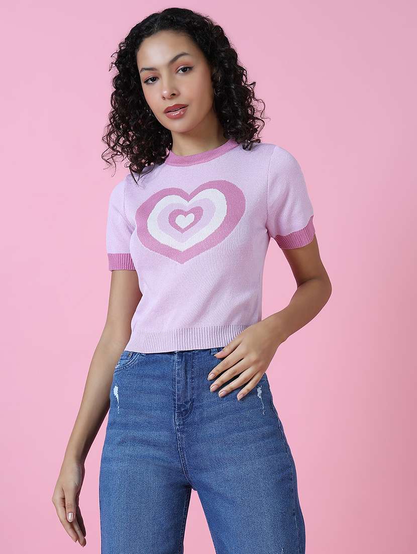 women short sleeve self-designed regular top