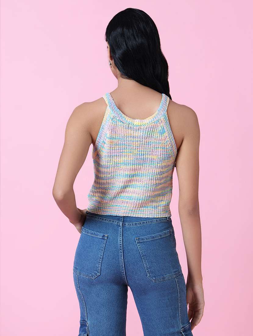women multi color self design top - 21514993 - Standard Image - 3