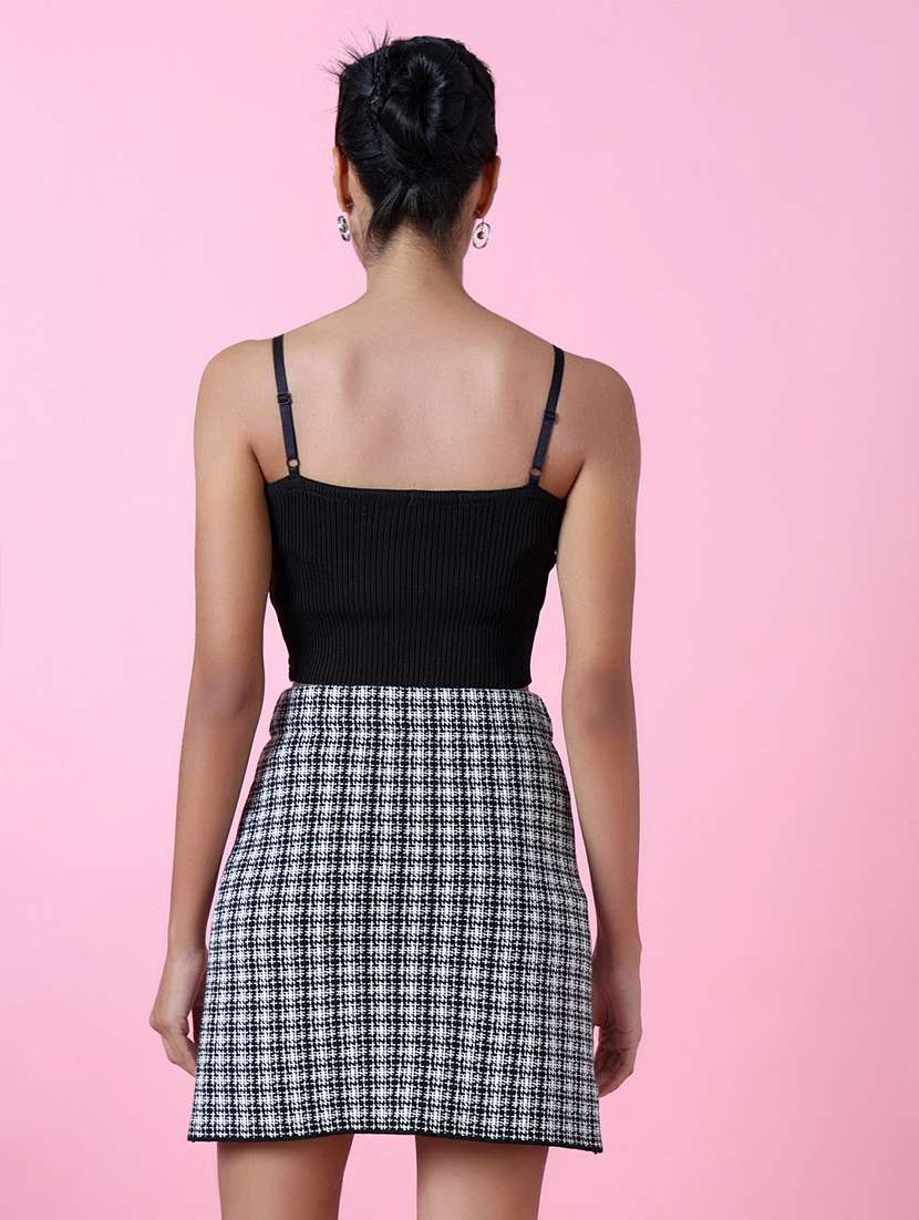 women pink self-designed crop top - 21515032 - Standard Image - 3