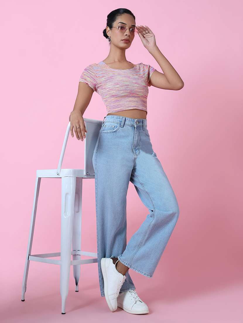 women short sleeve self-designed crop top - 21515050 -  Standard Image - 5