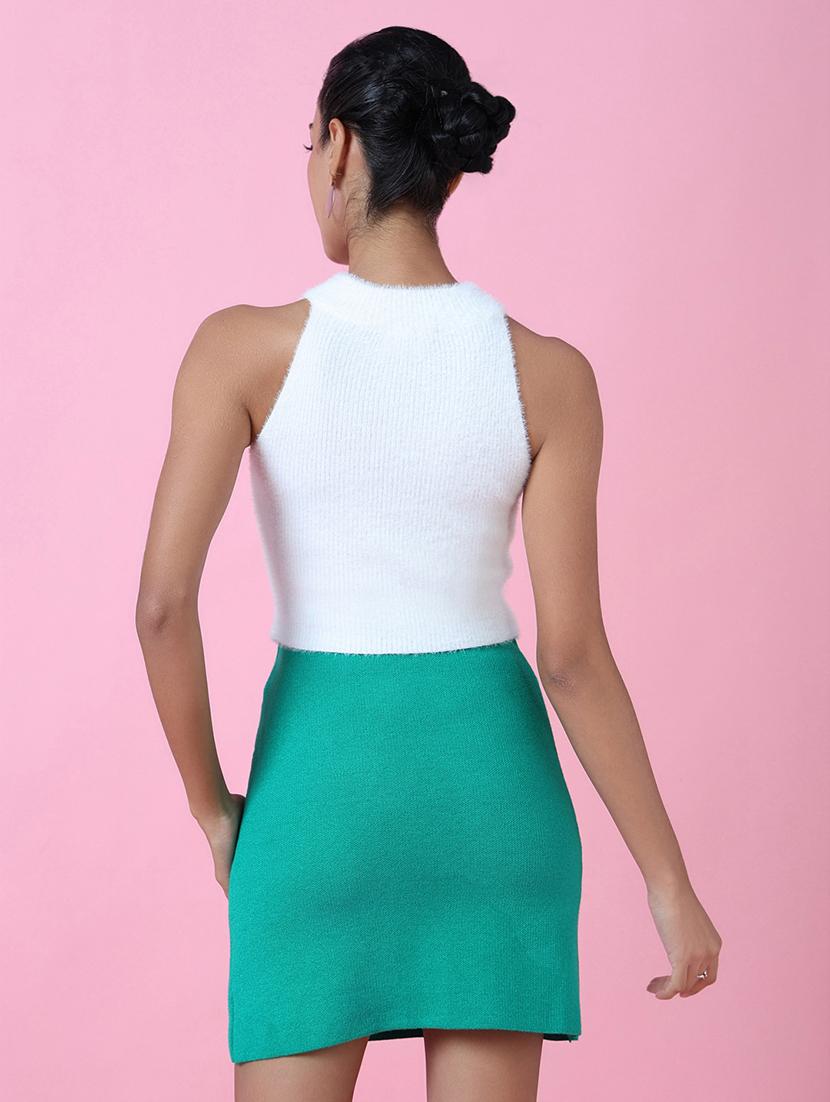 women white self-designed crop top - 21515073 - Standard Image - 3