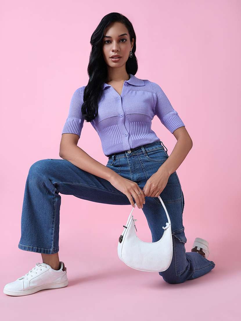 women short sleeve self-designed shirt top - 21515090 -  Standard Image - 5