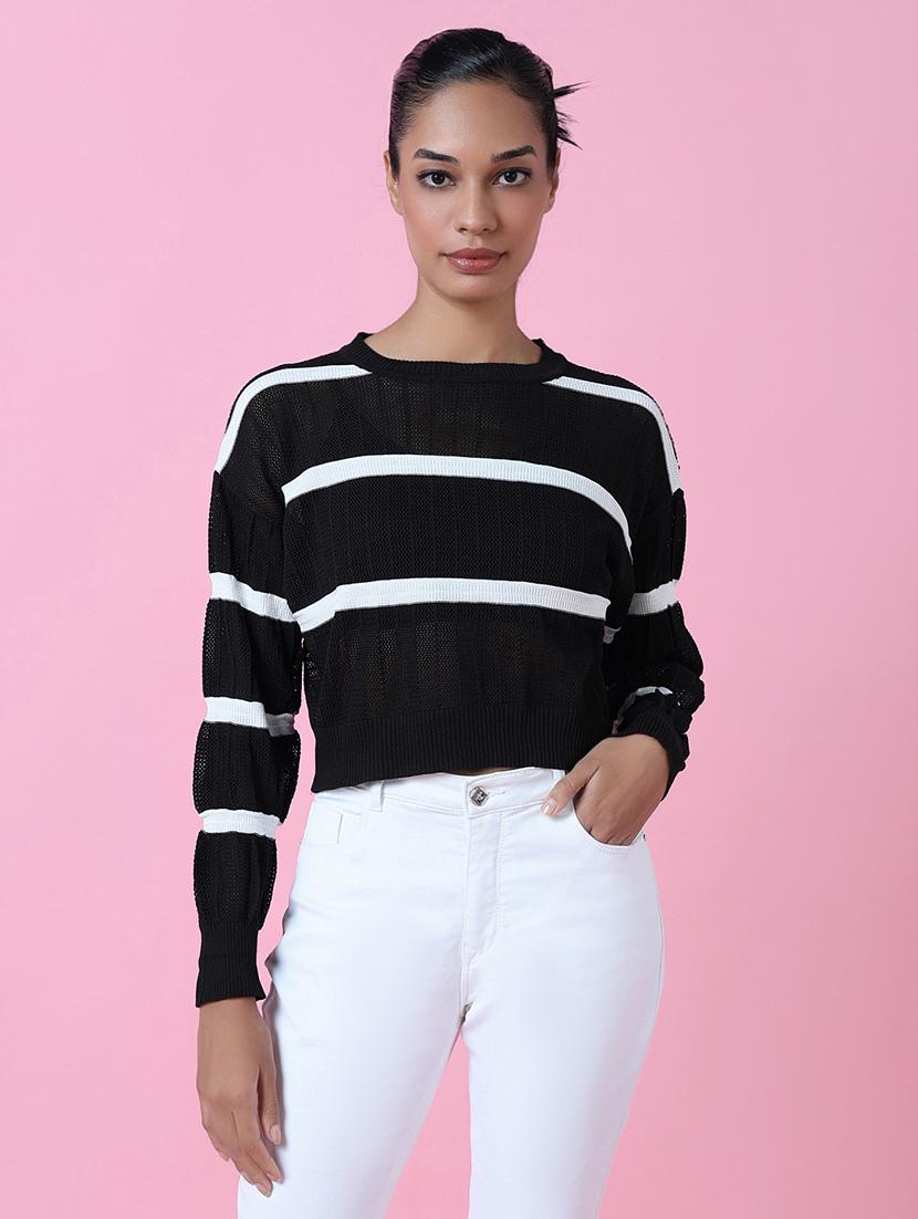 women black self-designed regular top - 21515095 - Zoom Image - 0