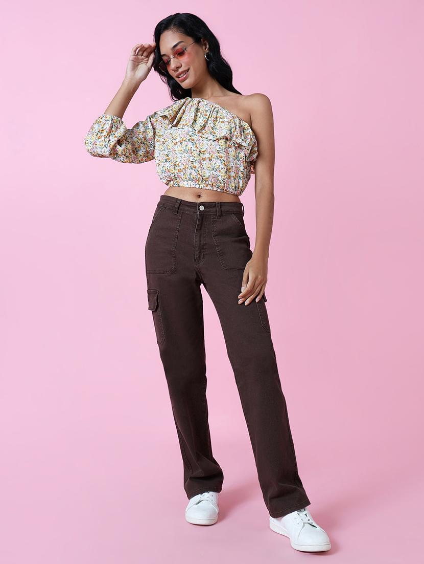 women floral printed crop top - 21515121 - Standard Image - 5