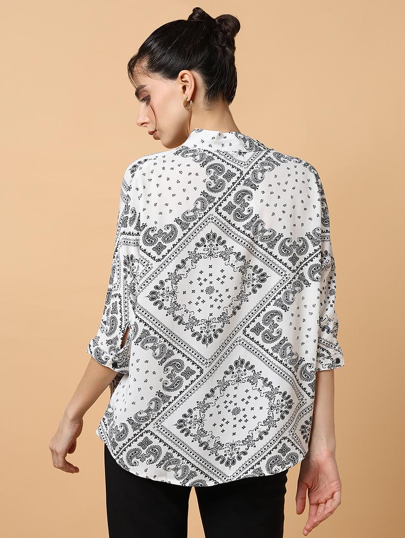 women white graphic printed regular top - 21515219 - Standard Image - 3