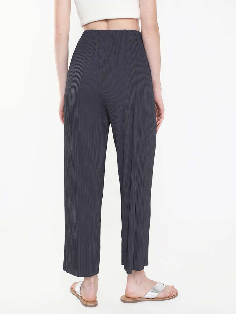 women steel grey wide leg trouser - 21515226 -  Standard Image - 3