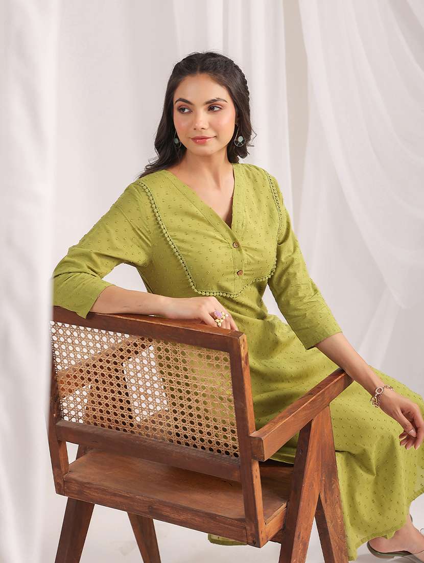 women green self-designed co-ord set - 21515266 -  Standard Image - 3