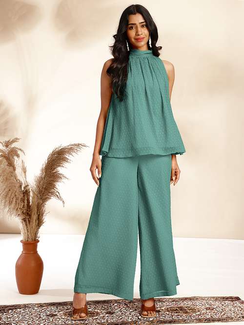 women green self-designed co-ord set - 21515272 -  Standard Image - 0