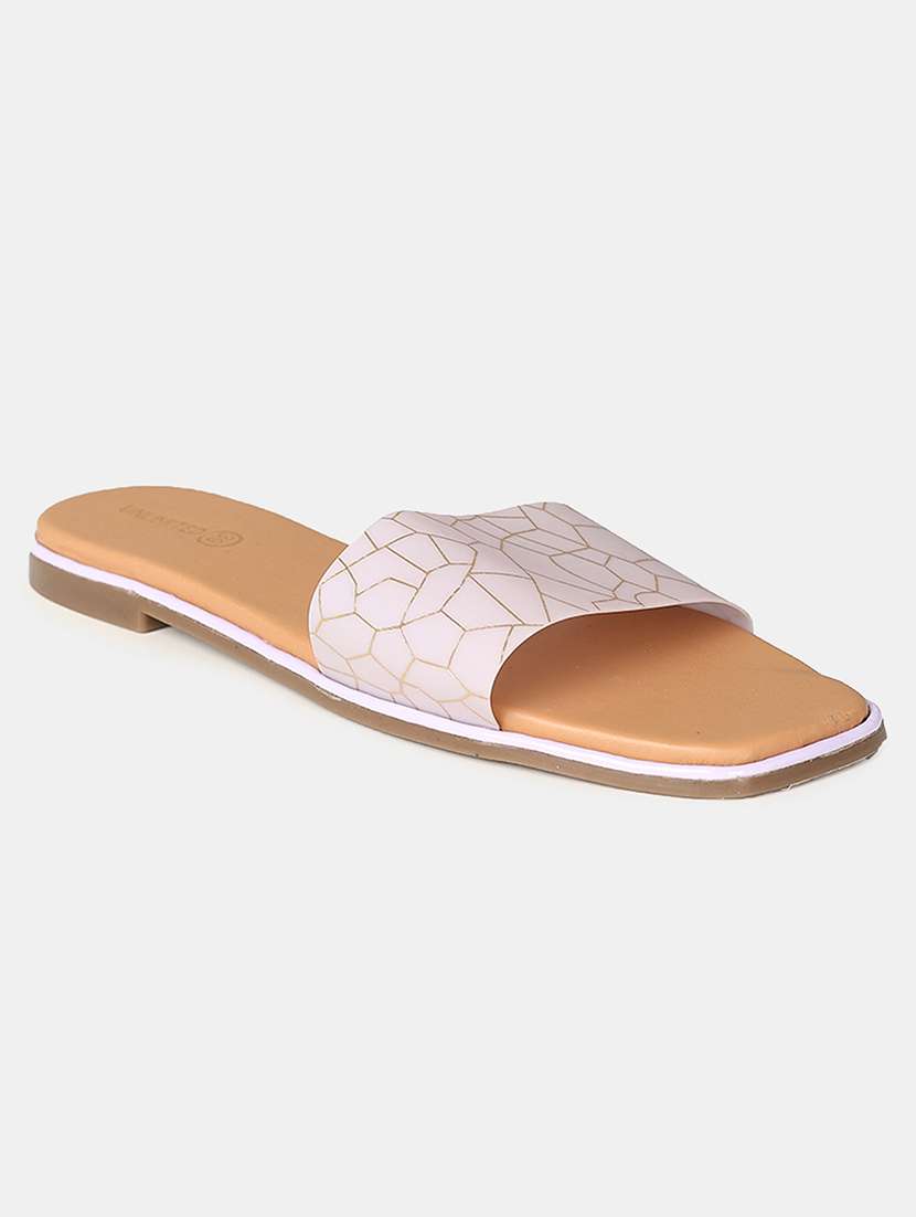 women lavender slip on sandal