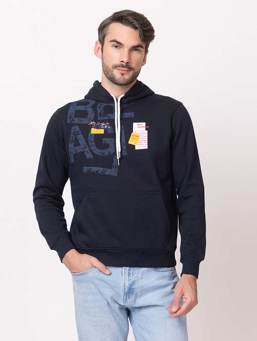 men long sleeves placement print sweatshirt - 21515317 - Standard Image - 0