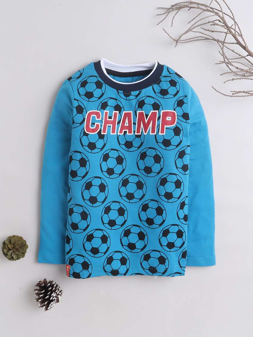 boy printed long sleeves t-shirt