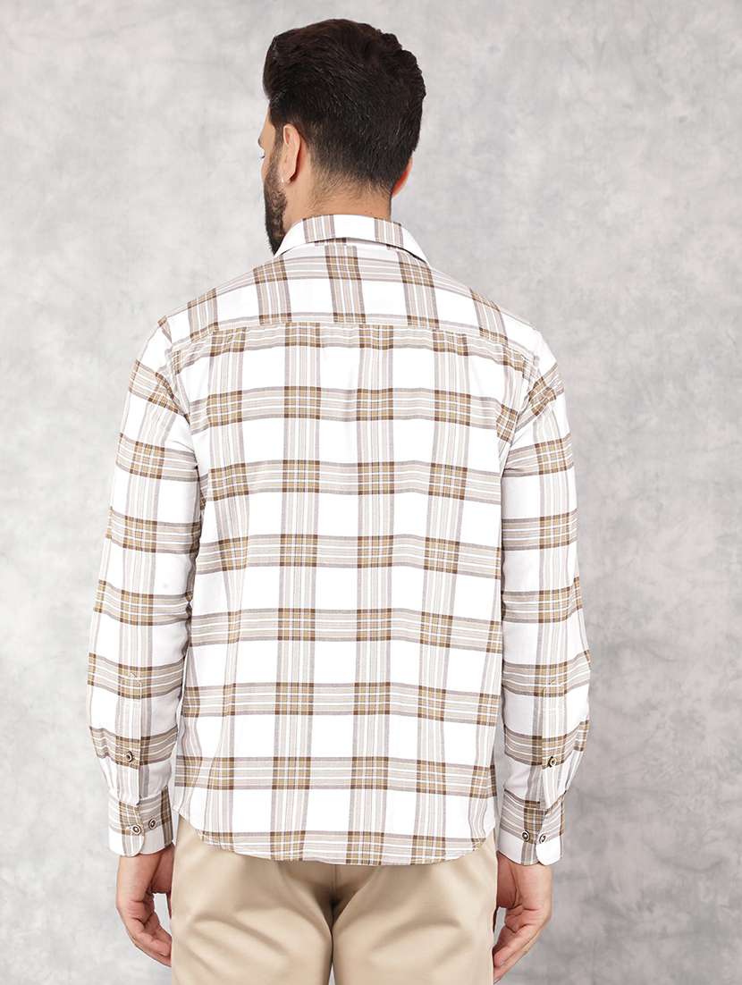 men collared tartan check casual shirt - 21517891 -  Standard Image - 3