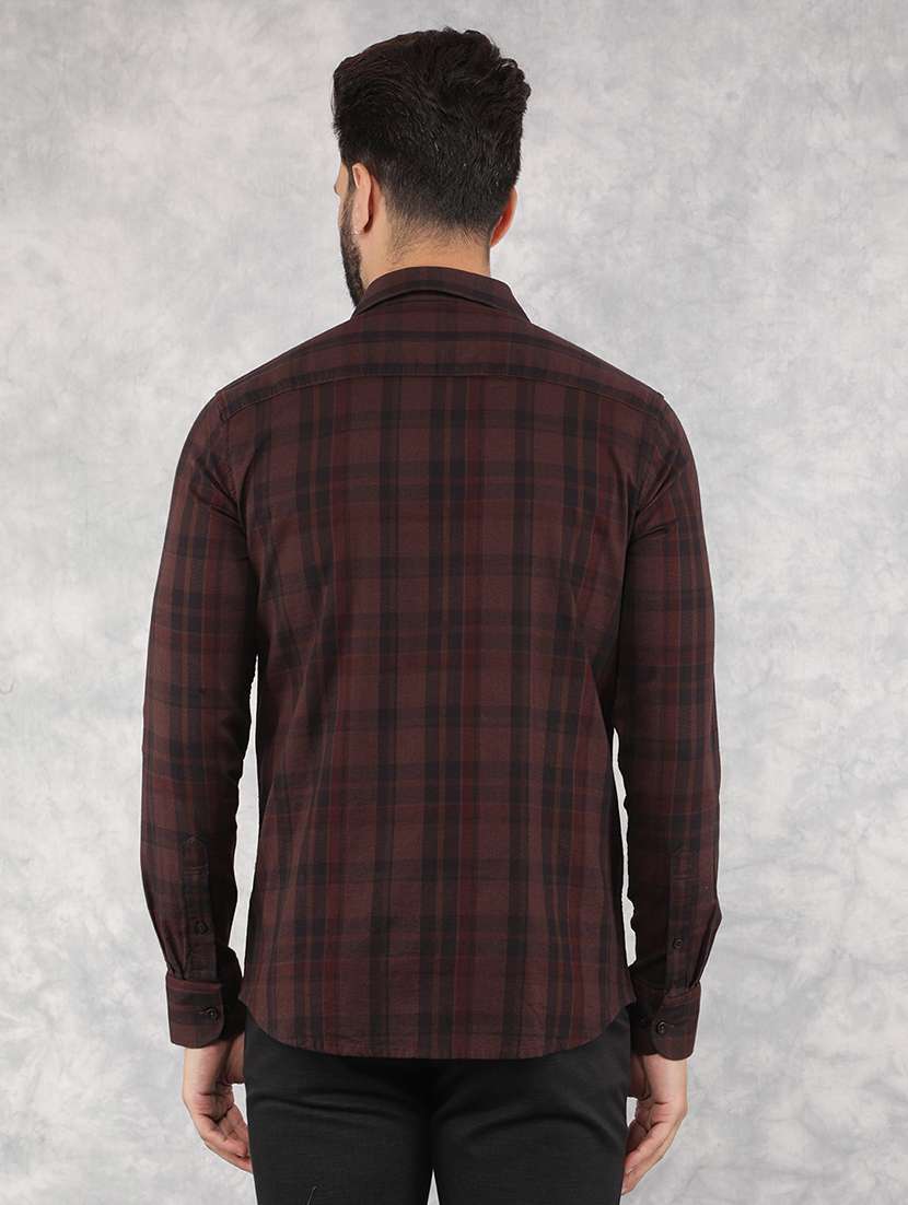 men collared checks casual shirt - 21517907 -  Standard Image - 3