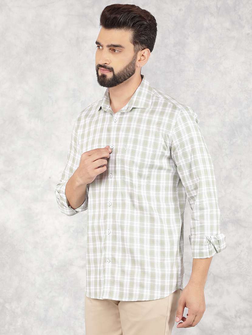men white cotton casual shirt