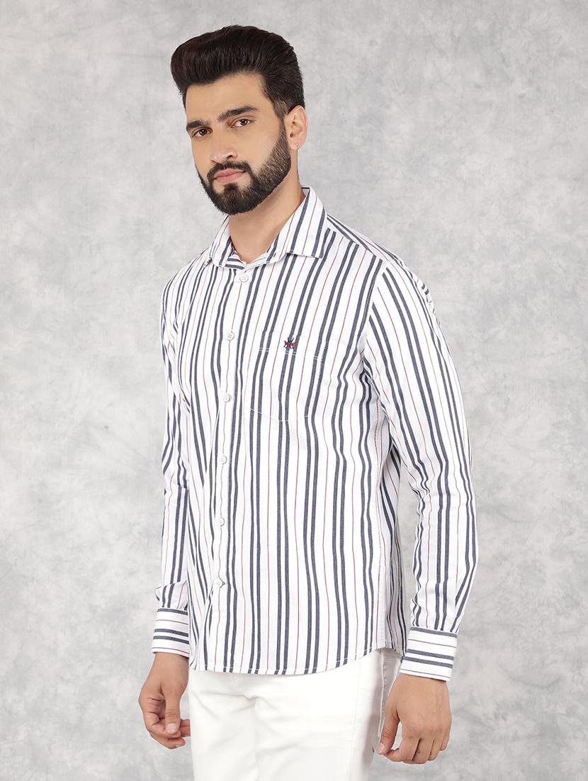 men white cotton casual shirt - 21517920 - Zoom Image - 0