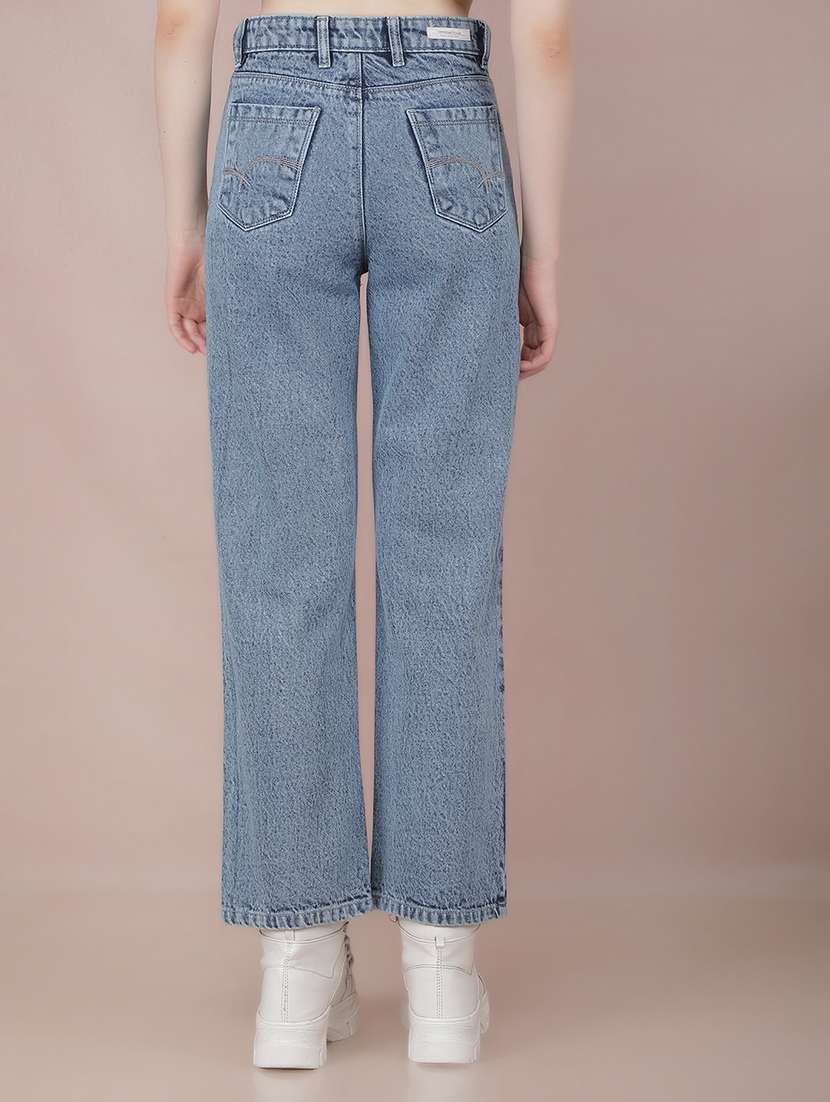 women light blue cotton jeans - 21517959 -  Standard Image - 3