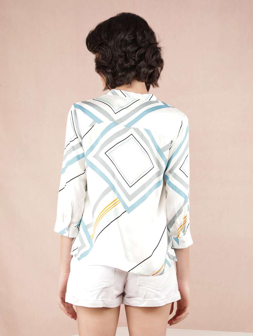 women white viscose regular top - 21518002 -  Standard Image - 3