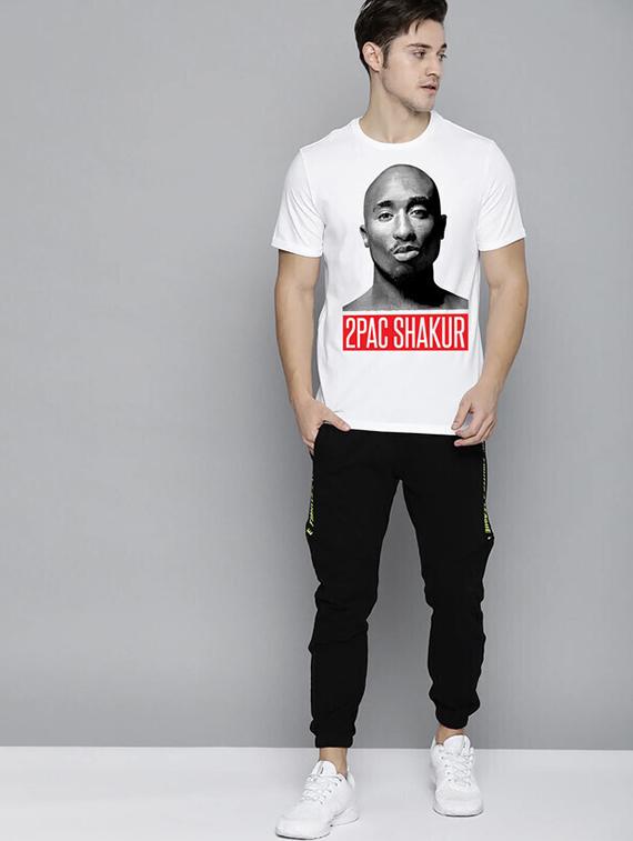 men white front printed t-shirt - 21518154 - Standard Image - 3