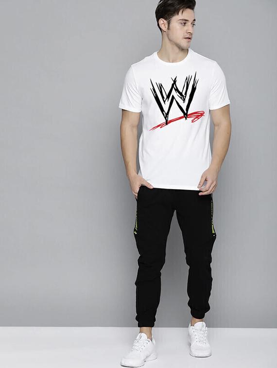 men white front printed t-shirt - 21518197 - Standard Image - 3