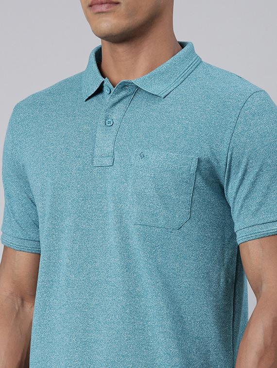 men polo neck plain t-shirt - 21518266 - Standard Image - 3