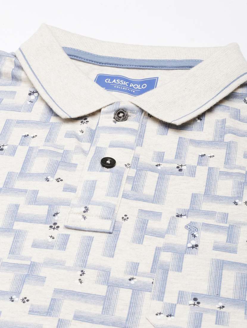 men polo neck all over print t-shirt - 21518326 -  Standard Image - 3