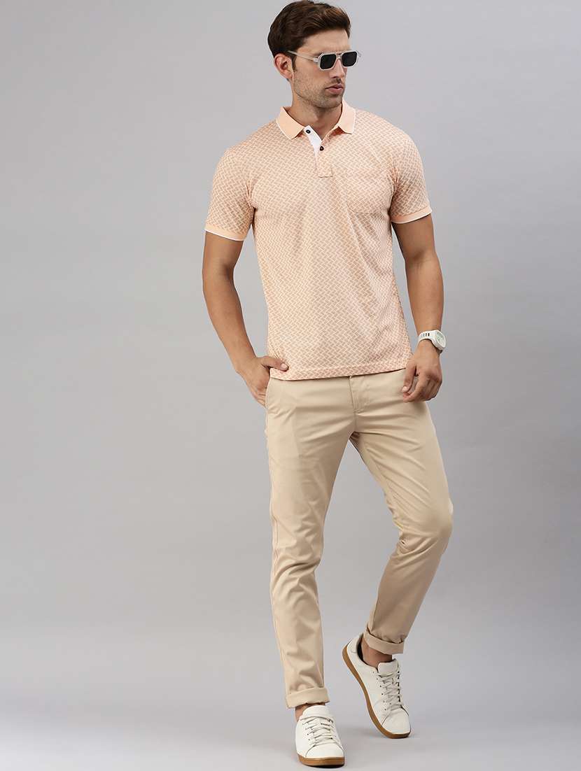 men polo neck all over print t-shirt - 21518341 -  Standard Image - 3