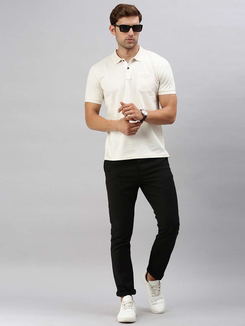men polo neck all over print t-shirt - 21518349 -  Standard Image - 3