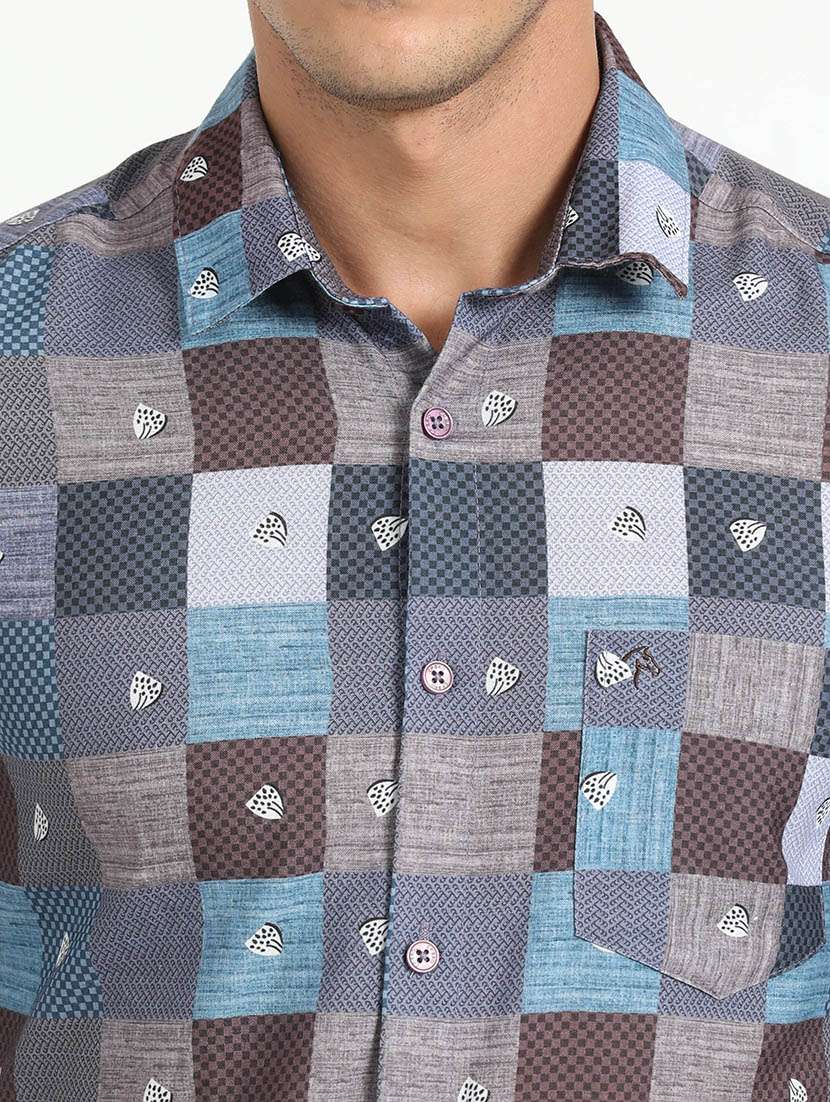 men multi colored cotton casual shirt - 21518464 - Standard Image - 5