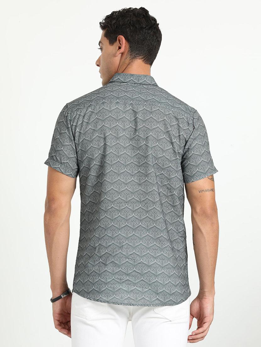 men collared printed casual shirt - 21518465 - Standard Image - 3
