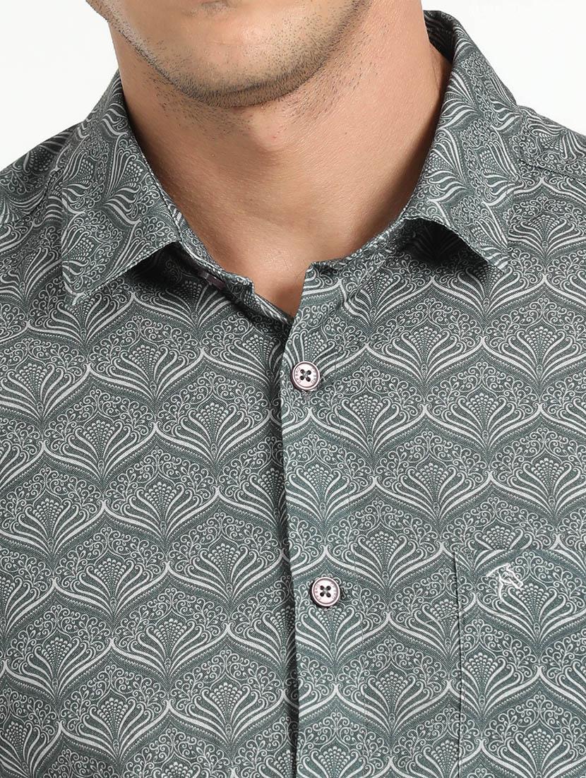 men collared printed casual shirt - 21518465 - Standard Image - 5