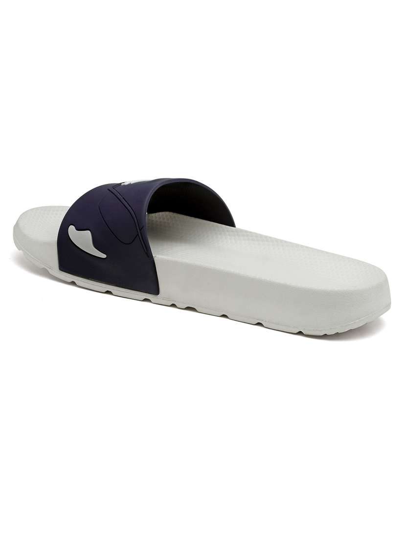 men blue open toe slider - 21518761 - Standard Image - 3