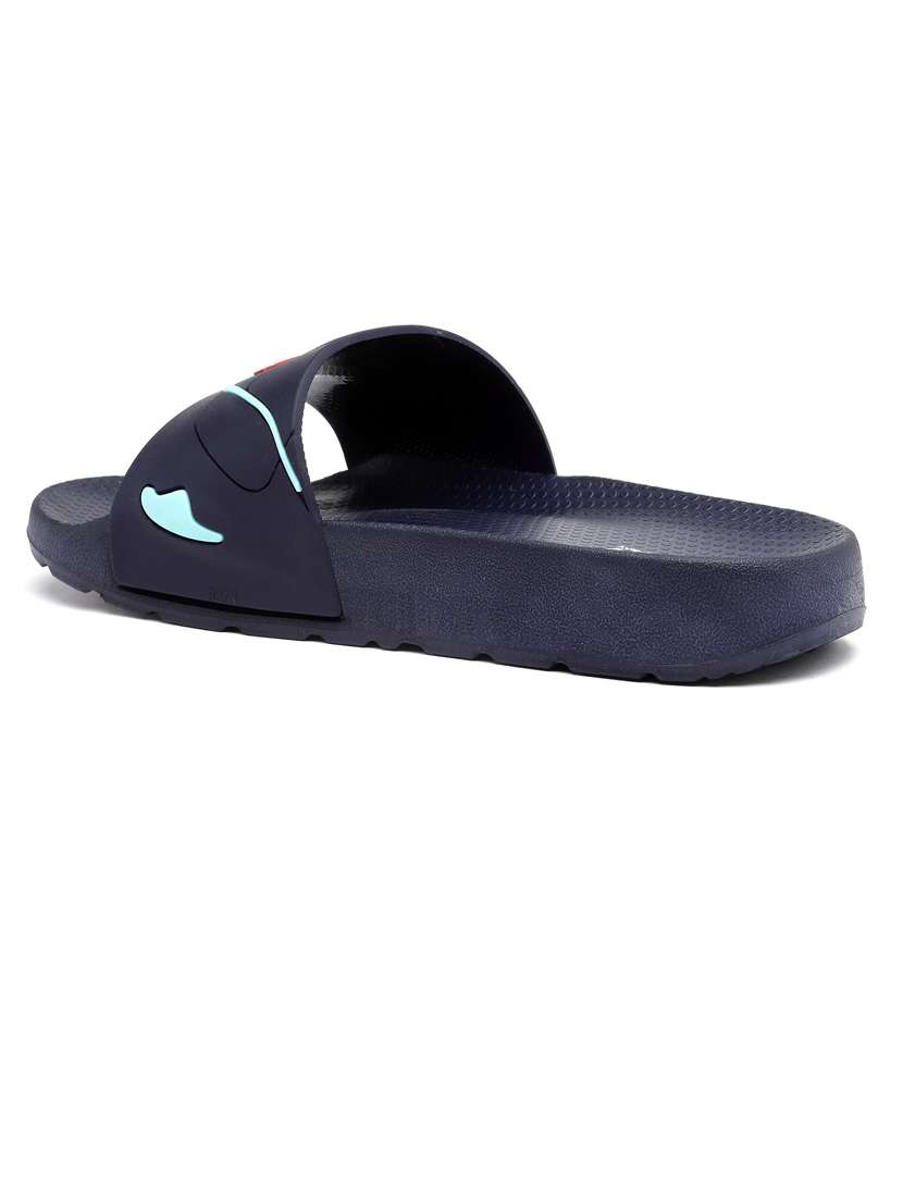 men blue open toe slider - 21518762 -  Standard Image - 3