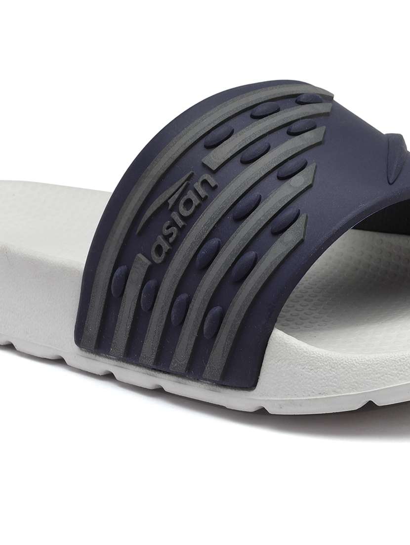 men grey open toe slider - 21518764 -  Standard Image - 5