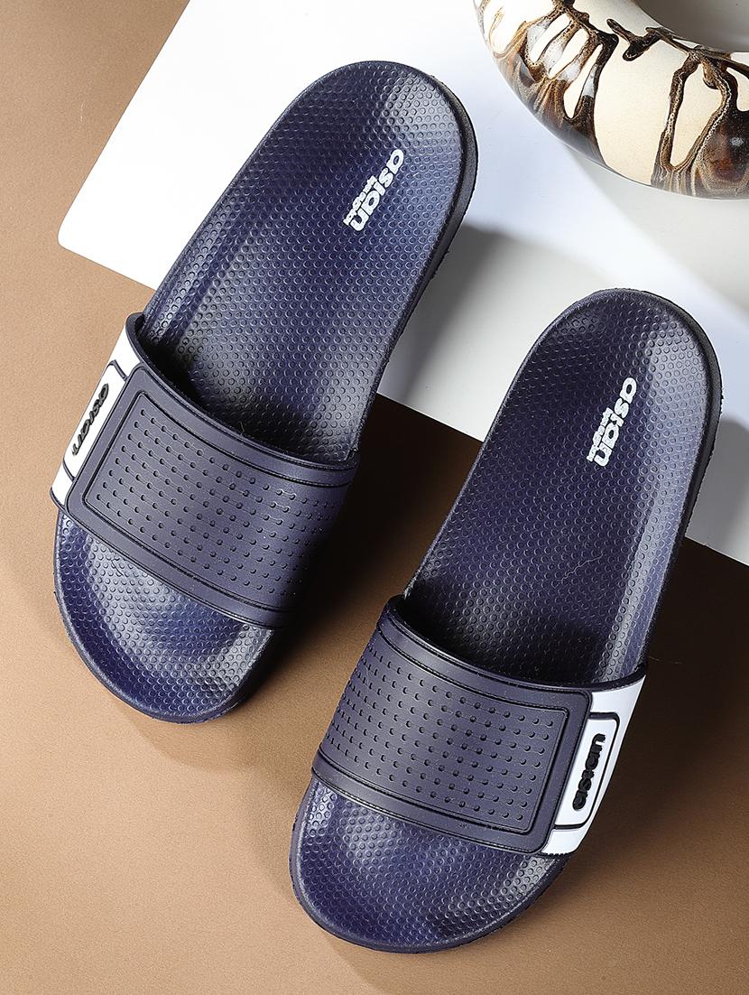 men navy slip on slipper - 21518773 -  Zoom Image - 0