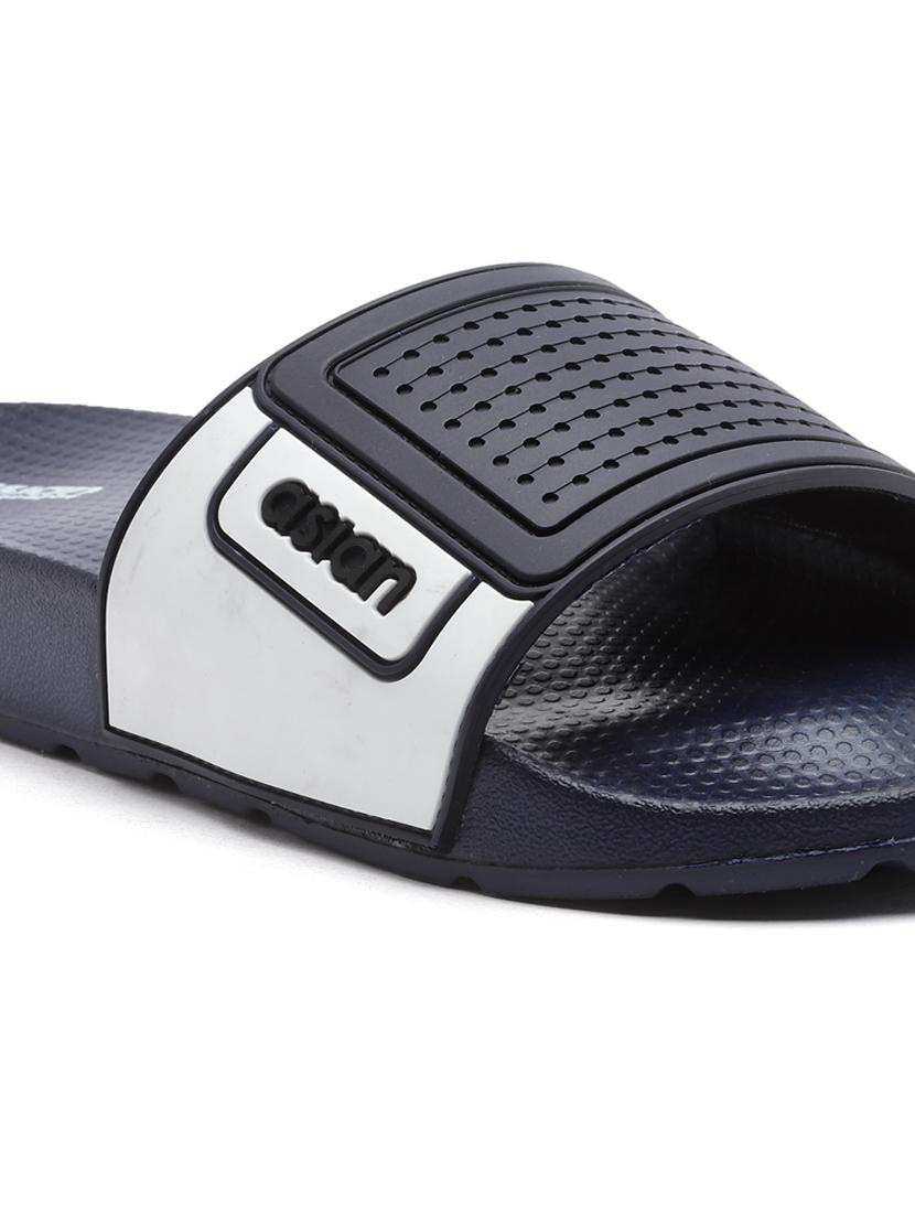 men navy slip on slipper - 21518773 - Standard Image - 5