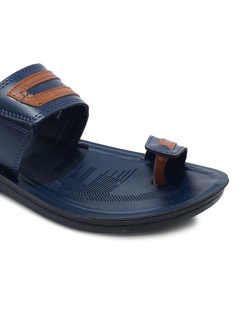 men navy slip on slipper - 21518825 -  Standard Image - 5