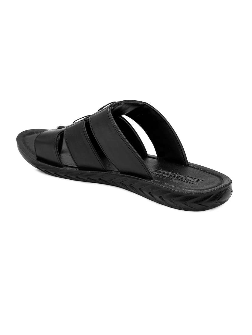 men black slip on slippers - 21518827 -  Standard Image - 3