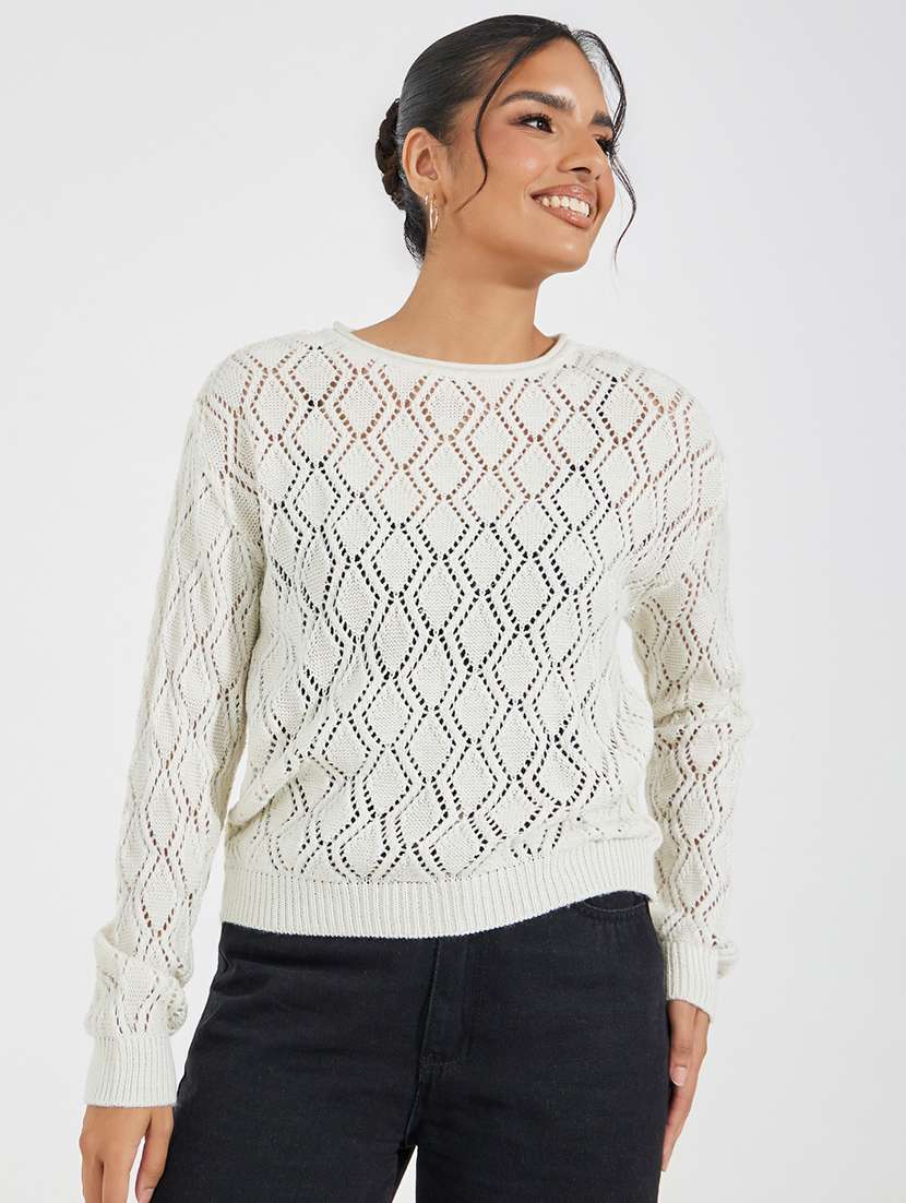 women long sleeve self-designed pullover