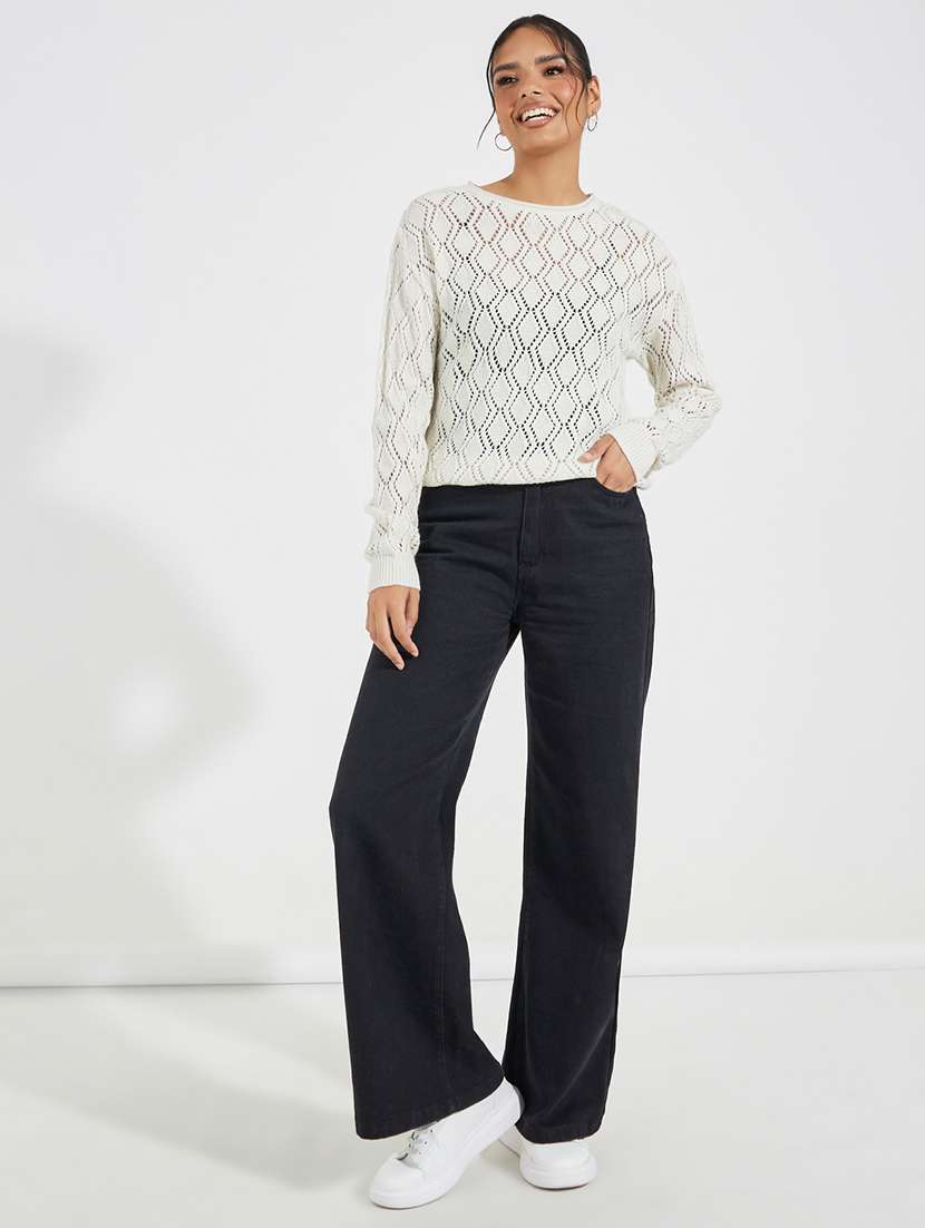 women long sleeve self-designed pullover - 21518895 -  Standard Image - 3