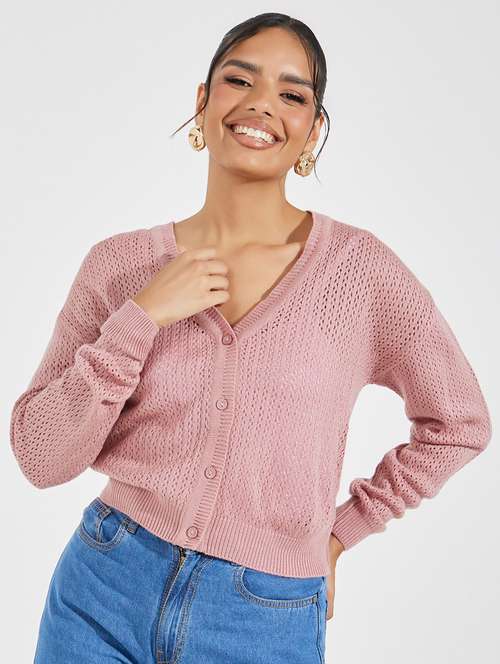 women long sleeve self-designed cardigan - 21518900 -  Standard Image - 0