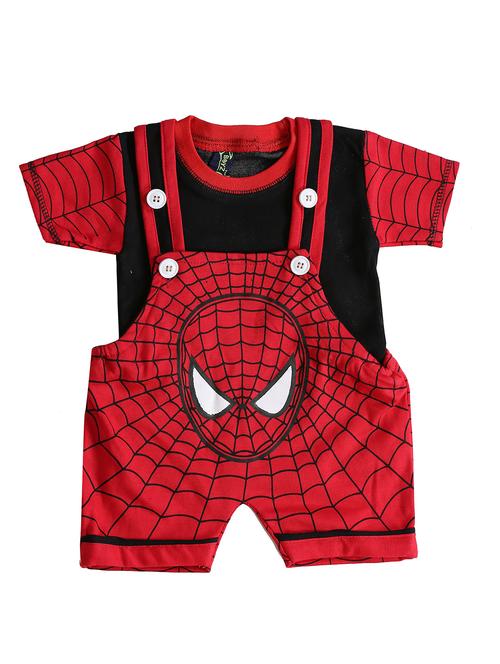 kids pack of 2 printed t-shirt & dungarees - 21518994 - Standard Image - 0