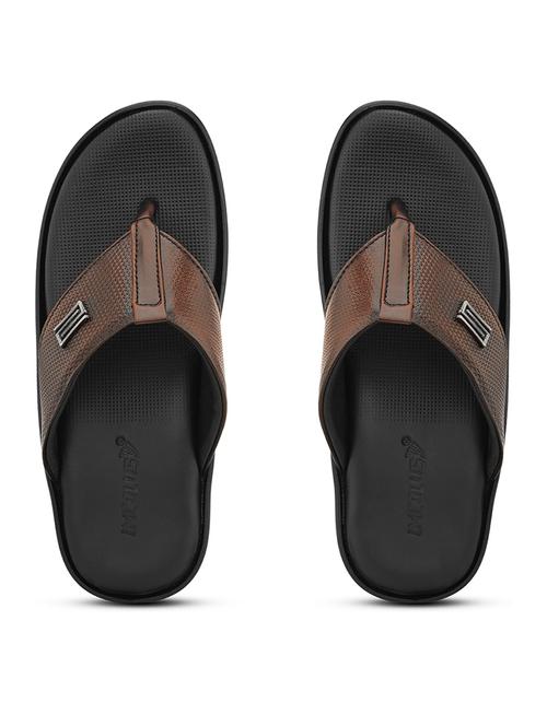 men tan slip on sandal - 21519066 - Standard Image - 0