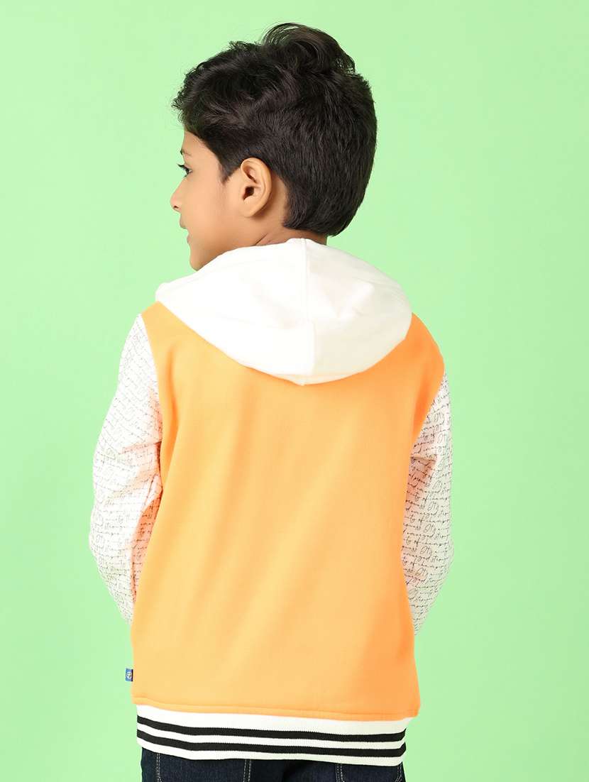 boys color block long sleeve hooded sweatshirt - 21519240 -  Standard Image - 3