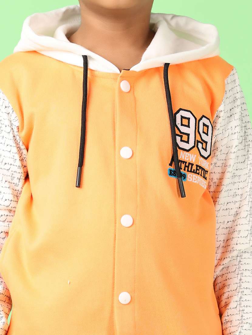 boys color block long sleeve hooded sweatshirt - 21519240 -  Standard Image - 5