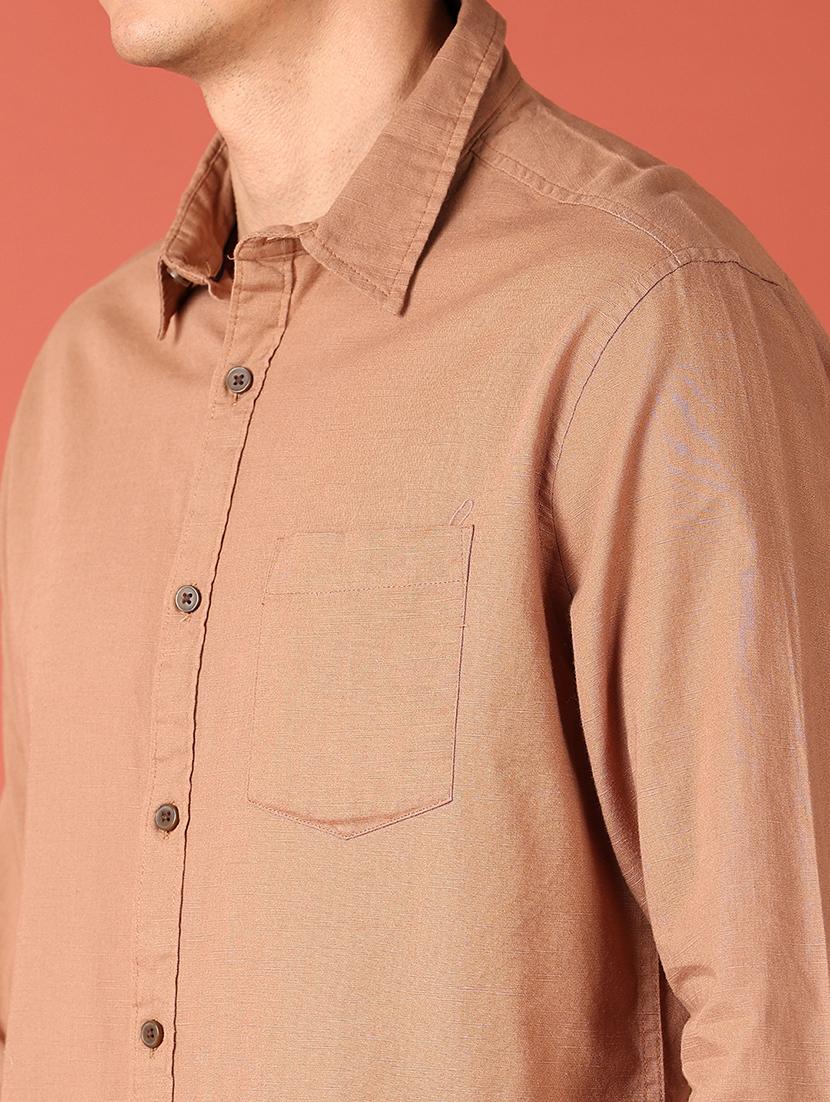 men solid long sleeves casual shirt - 21519252 - Standard Image - 5